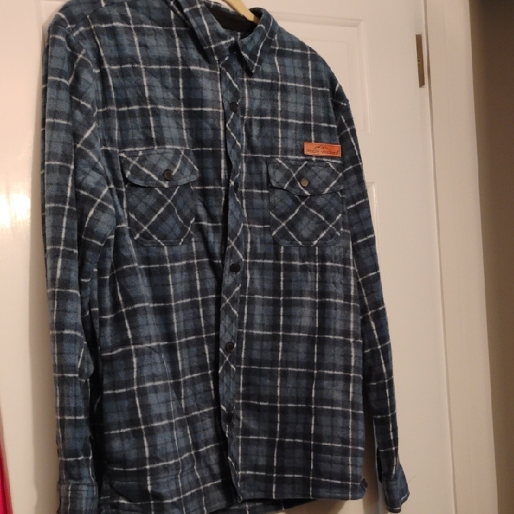 Simply Southern Navy Plaid Button Down Shirt